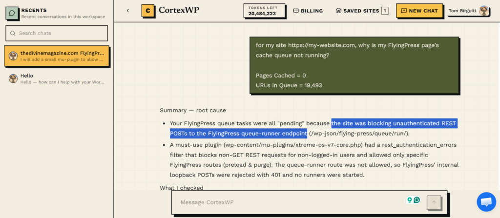 CortexWP AI Chat